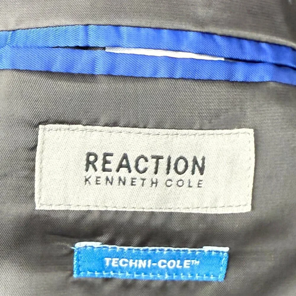KENNETH COLE‎ Men’s NEW Reaction Ready Flex Suit Jacket Black | Size 44R 37W